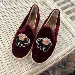 Floral bear Soludos x Anthropologie slip ons